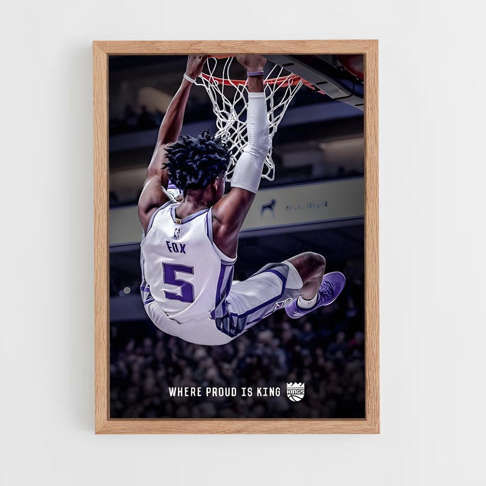 Poster Dunk de De'Aaron – affiche Basketball (vue 4)